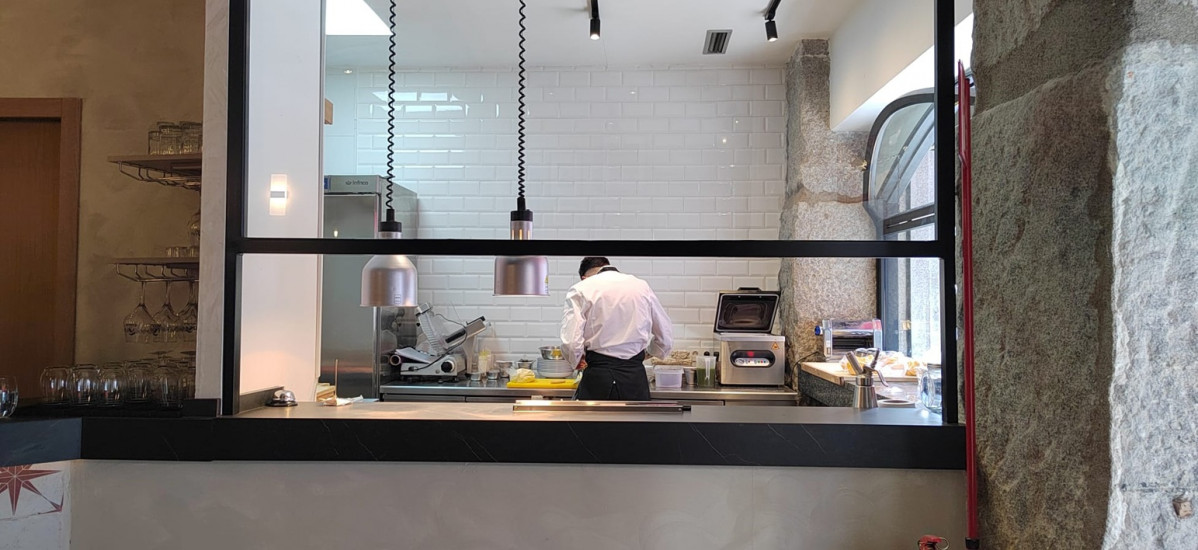 Cocina a la vista en Trebbiano