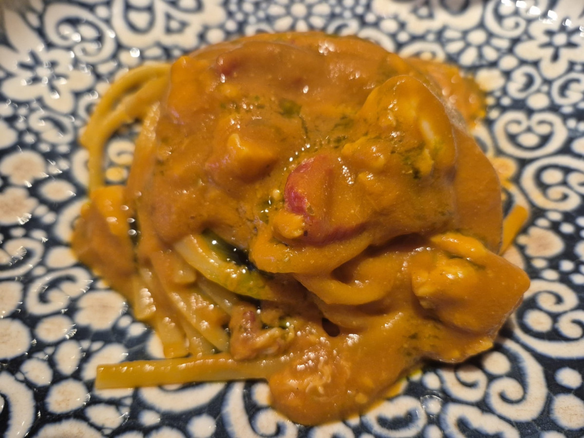 Linguini con bogavante