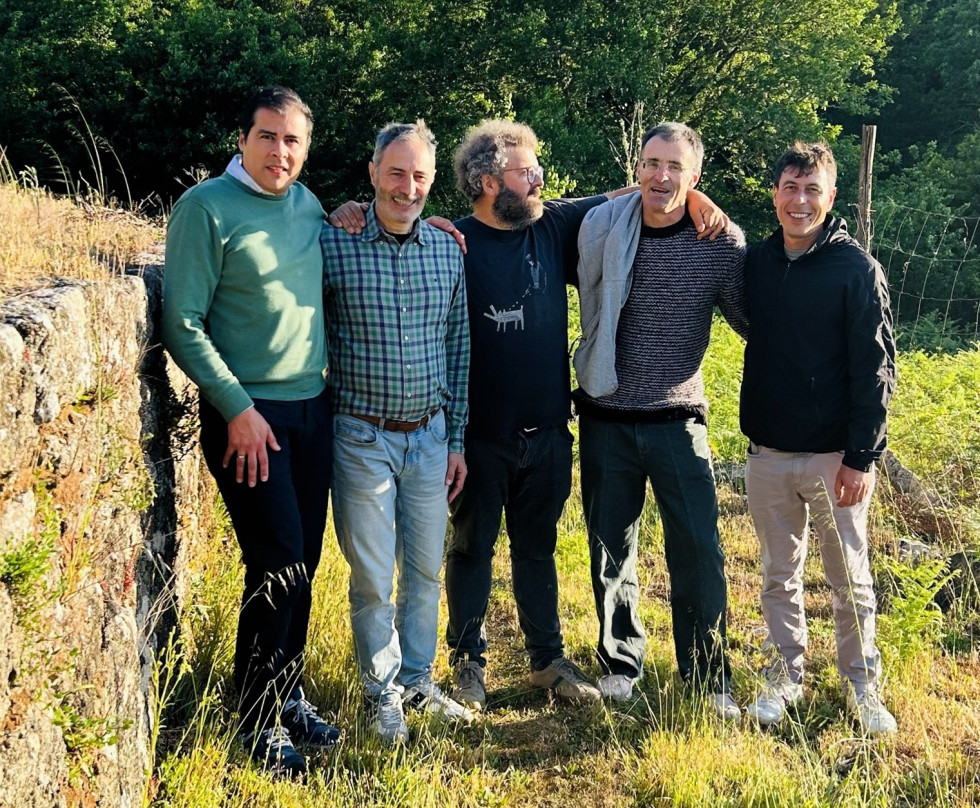 Daniel Marín, Antonio Míguez Amil, Pablo Dapena, Bernardo Estévez y Adolfo Castro.