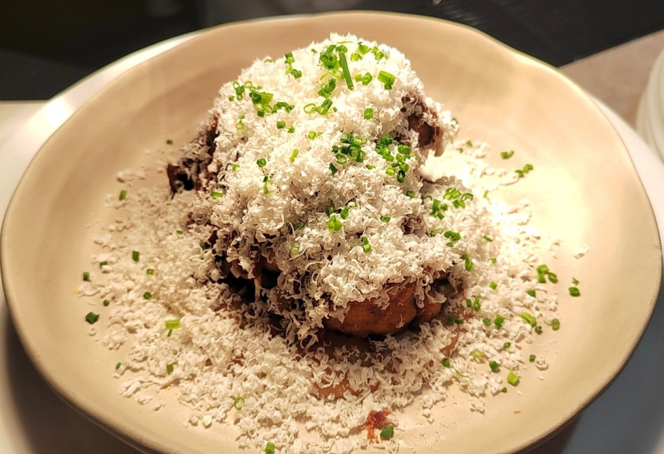 Coliflor en dos texturas