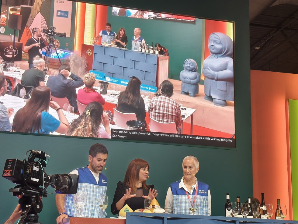 Presentación de quesos y vinos de Galicia