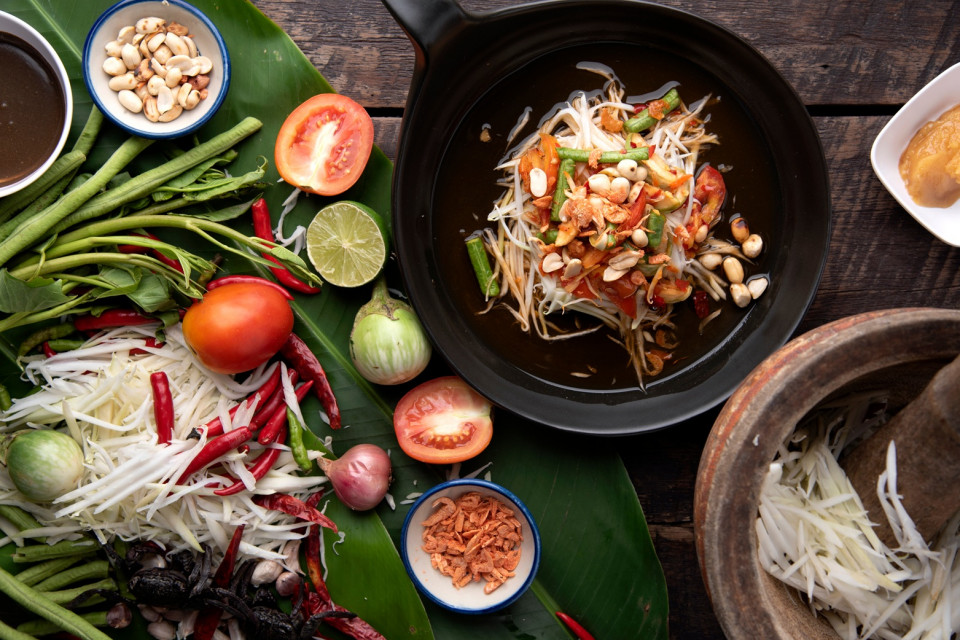 Gastronomía variada de Thailandia