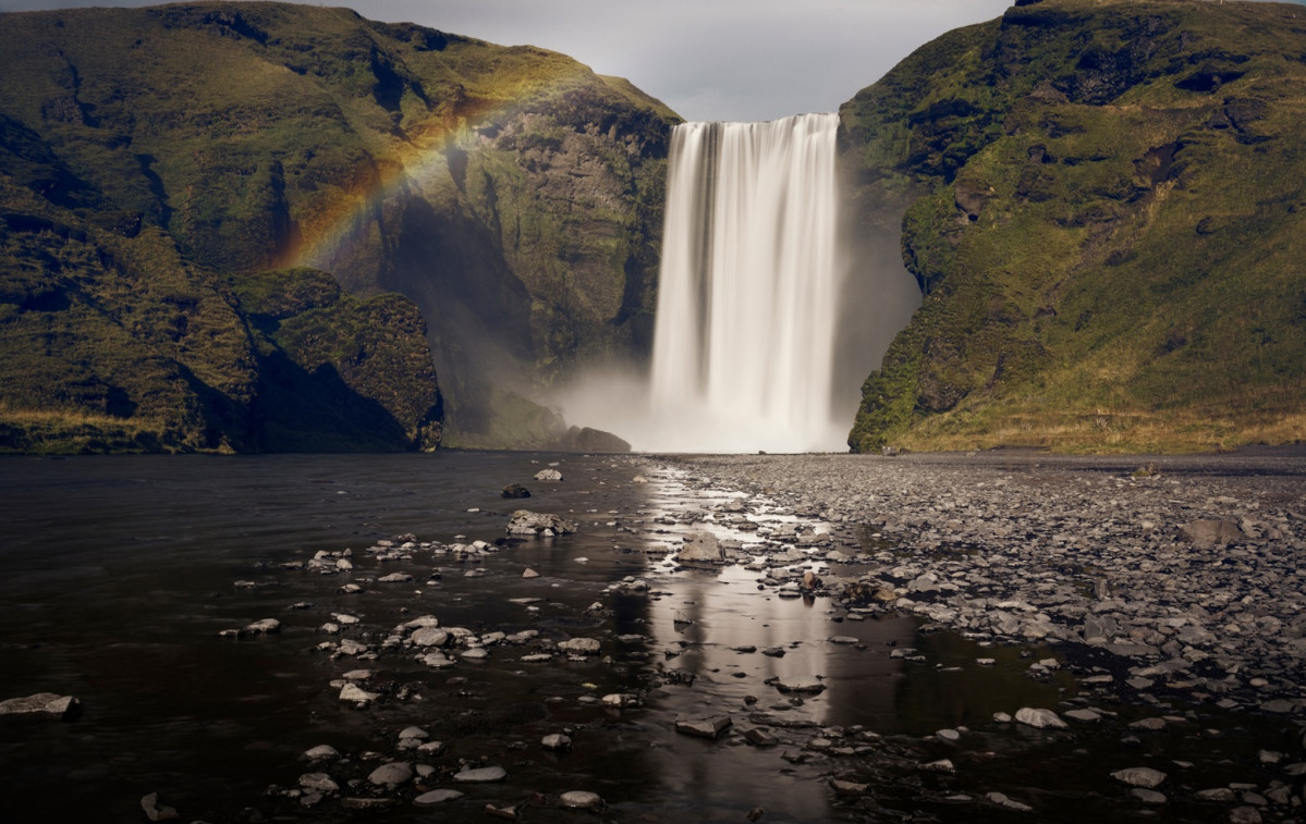 Islandia cascada skogafoss
