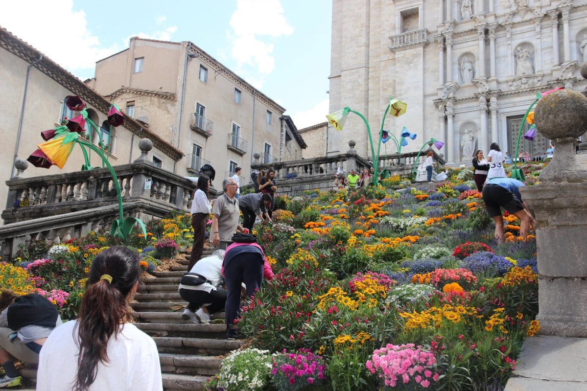 Girona se llena de color con una nueva ediciu00f3n de Temps de Flors