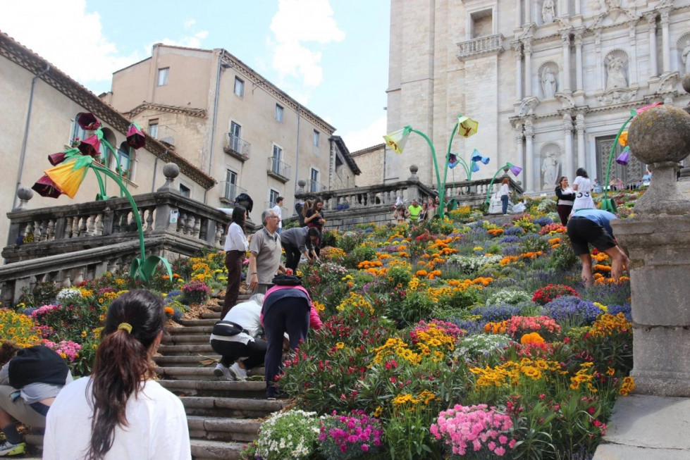 Girona se llena de color con una nueva edición de Temps de Flors