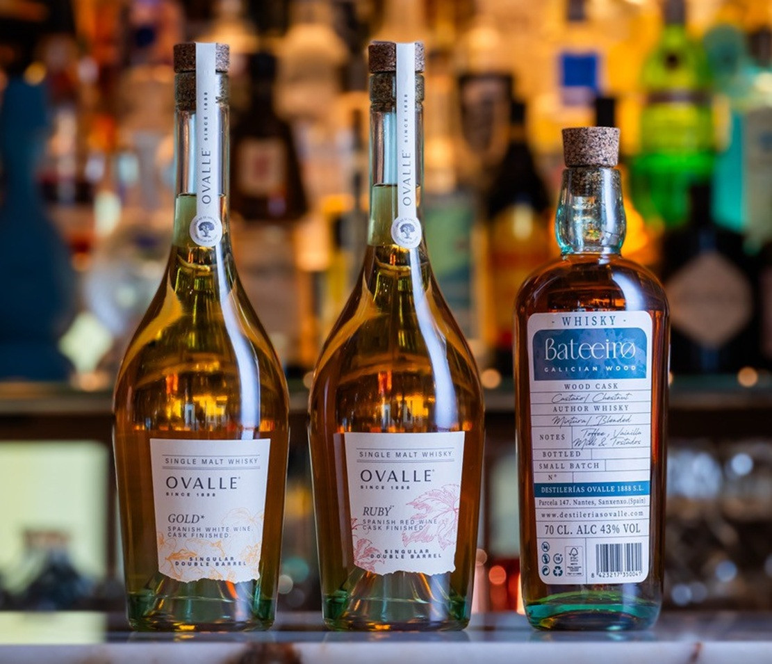 Ovalle Gold, Ovalle Ruby y Bateeiro los tres whiskys gallegos premiados en los International Spirits Challenge 2026