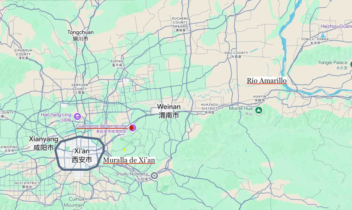 1 Xian mapa