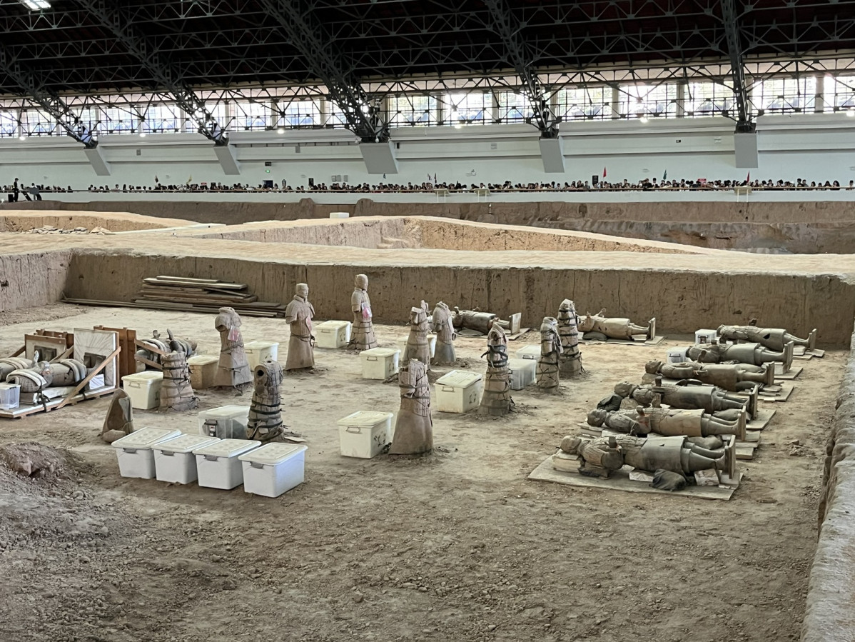 La zona posterior del hangar estu00e1 reservada para la restauraciu00f3n de la piezas que lo requieran