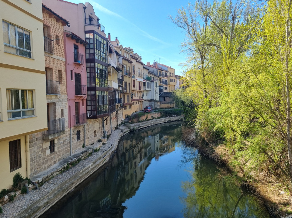 El río Duratón a su paso por Peñafiel