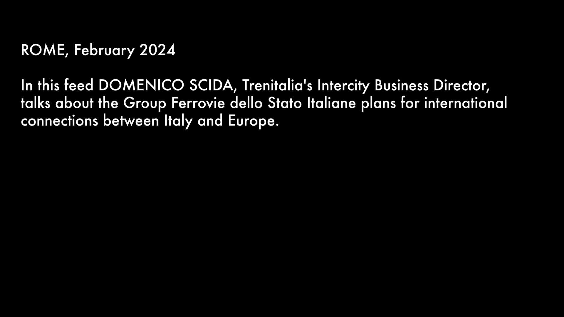 De Italia a Europa el tren es el camino a seguir